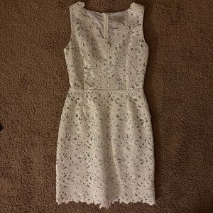 Loft White Petite Mini Dress